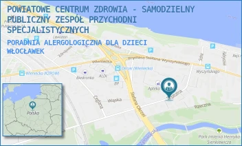 PORADNIA ALERGOLOGICZNA DLA DZIECI - POWIATOWE CENTRUM ZDROWIA - SAMODZIELNY PUBLICZNY ZESPÓŁ PRZYCHODNI SPECJALISTYCZNYCH - SZPITALNA 6A,  WŁOCŁAWEK