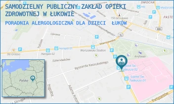 PORADNIA ALERGOLOGICZNA DLA DZIECI - SAMODZIELNY PUBLICZNY ZAKŁAD OPIEKI ZDROWOTNEJ W ŁUKOWIE - DR ANDRZEJA ROGALIŃSKIEGO 3,  ŁUKÓW