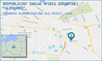 PORADNIA ALERGOLOGICZNA DLA DZIECI - NIEPUBLICZNY ZAKŁAD OPIEKI ZDROWOTNEJ "ALERGOMED" - UL. 9 MAJA 37,  ŁASK