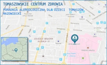 PORADNIA ALERGOLOGICZNA DLA DZIECI - TOMASZOWSKIE CENTRUM ZDROWIA - UL. JANA PAWŁA II 35,  TOMASZÓW MAZOWIECKI
