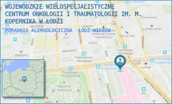 PORADNIA ALERGOLOGICZNA - WOJEWÓDZKIE WIELOSPECJALISTYCZNE CENTRUM ONKOLOGII I TRAUMATOLOGII IM. M. KOPERNIKA W ŁODZI - AL. MARSZ. JÓZEFA PIŁSUDSKIEGO 71,  ŁÓDŹ-WIDZEW