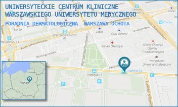 PORADNIA DERMATOLOGICZNA - UNIWERSYTECKIE CENTRUM KLINICZNE WARSZAWSKIEGO UNIWERSYTETU MEDYCZNEGO - KOSZYKOWA 82A,  WARSZAWA OCHOTA