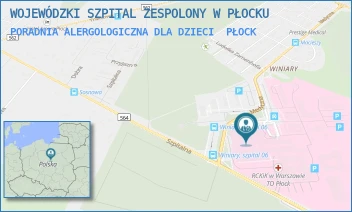 PORADNIA ALERGOLOGICZNA DLA DZIECI - WOJEWÓDZKI SZPITAL ZESPOLONY W PŁOCKU - MEDYCZNA 19, PŁOCK