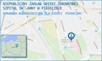 PORADNIA ALERGOLOGICZNA DLA DZIECI - NIEPUBLICZNY ZAKŁAD OPIEKI ZDROWOTNEJ SZPITAL ŚW. ANNY W PIASECZNIE - MICKIEWICZA 39,  PIASECZNO