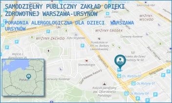 PORADNIA ALERGOLOGICZNA DLA DZIECI - SAMODZIELNY PUBLICZNY ZAKŁAD OPIEKI ZDROWOTNEJ WARSZAWA-URSYNÓW - NA UBOCZU 5,  WARSZAWA URSYNÓW