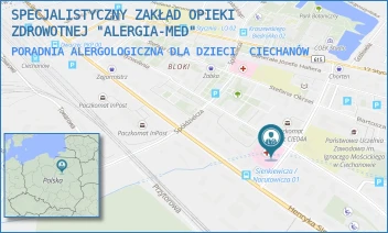 PORADNIA ALERGOLOGICZNA DLA DZIECI - SPECJALISTYCZNY ZAKŁAD OPIEKI ZDROWOTNEJ "ALERGIA-MED" - GABRIELA NARUTOWICZA 20,  CIECHANÓW