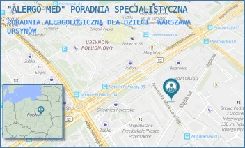 PORADNIA ALERGOLOGICZNA DLA DZIECI - "ALERGO-MED" PORADNIA SPECJALISTYCZNA - FRANCISZKA MARII LANCIEGO 12/U7/U8,  WARSZAWA URSYNÓW