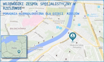 PORADNIA ALERGOLOGICZNA DLA DZIECI - WOJEWÓDZKI ZESPÓŁ SPECJALISTYCZNY W RZESZOWIE - UL. WARZYWNA 3,  RZESZÓW