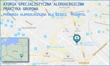 PORADNIA ALERGOLOGICZNA DLA DZIECI - ATOPIA SPECJALISTYCZNA ALERGOLOGICZNA PRAKTYKA GRUPOWA - UL. 3-GO MAJA 19/14-15,  PRZEMYŚL