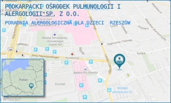 PORADNIA ALERGOLOGICZNA DLA DZIECI - PODKARPACKI OŚRODEK PULMUNOLOGII I ALERGOLOGII SP. Z O.O. - UL. WARNEŃCZYKA 111,  RZESZÓW