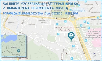 PORADNIA ALERGOLOGICZNA DLA DZIECI - SALUBRIS SZCZEPAN&amp;SZCZEPAN SPÓŁKA Z OGRANICZONĄ ODPOWIEDZIALNOŚCIĄ - UL. JANA TWARDOWSKIEGO 6/A,  RZESZÓW