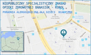PORADNIA ALERGOLOGICZNA DLA DZIECI - NIEPUBLICZNY SPECJALISTYCZNY ZAKŁAD OPIEKI ZDROWOTNEJ BANASIUK - KOROL - STORCZYKOWA 5/103,  BIAŁYSTOK