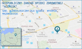 GAB. ALERGOLOGICZNY DLA DZIECI - NIEPUBLICZNY ZAKŁAD OPIEKI ZDROWOTNEJ "ALERGIK" - SZPITALNA 2/6,  WYSOKIE MAZOWIECKIE