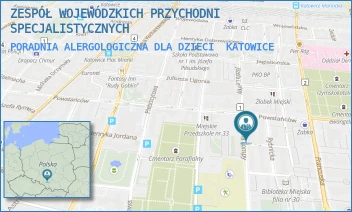PORADNIA ALERGOLOGICZNA DLA DZIECI - ZESPÓŁ WOJEWÓDZKICH PRZYCHODNI SPECJALISTYCZNYCH - UL. POWSTAŃCÓW 31,  KATOWICE