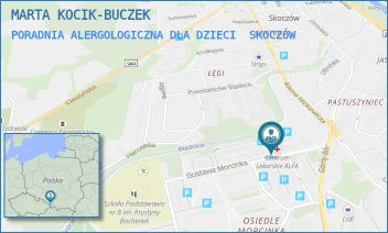 PORADNIA ALERGOLOGICZNA DLA DZIECI - MARTA KOCIK-BUCZEK - UL. G.MORCINKA 16B,  SKOCZÓW