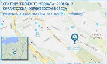 PORADNIA ALERGOLOGICZNA DLA DZIECI - CENTRUM PROMOCJI ZDROWIA SPÓŁKA Z OGRANICZONĄ ODPOWIEDZIALNOŚCIĄ - UL. IGNACEGO PADEREWSKIEGO 43,  JAWORZNO