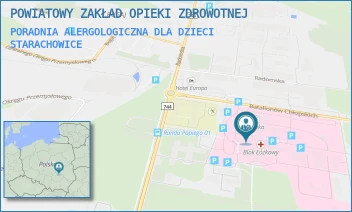 PORADNIA ALERGOLOGICZNA DLA DZIECI - POWIATOWY ZAKŁAD OPIEKI ZDROWOTNEJ - BATALIONÓW CHŁOPSKICH 6,  STARACHOWICE