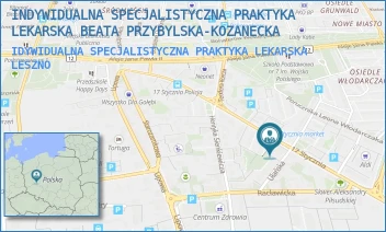 IDYWIDUALNA SPECJALISTYCZNA PRAKTYKA LEKARSKA - INDYWIDUALNA SPECJALISTYCZNA PRAKTYKA LEKARSKA BEATA PRZYBYLSKA-KOZANECKA - 17 STYCZNIA 50,  LESZNO