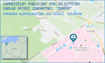 PORADNIA ALERGOLOGICZNA DLA DZIECI - SAMODZIELNY PUBLICZNY SPECJALISTYCZNY ZAKŁAD OPIEKI ZDROWOTNEJ "ZDROJE" W SZCZECINIE - MĄCZNA 4, SZCZECIN